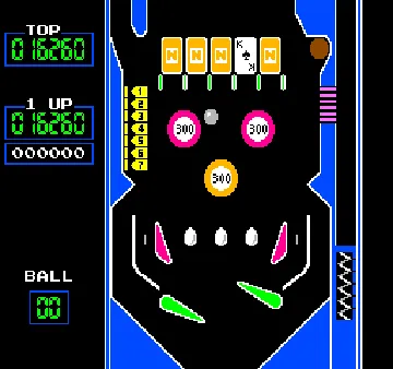 Vs. Pinball screen shot game playing